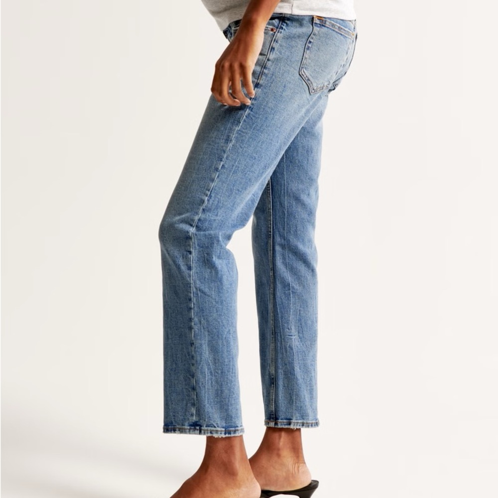 Abercrombie & Fitch Light Blue Straight Leg Jeans